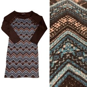 Three Pink Hearts Sweater Dress